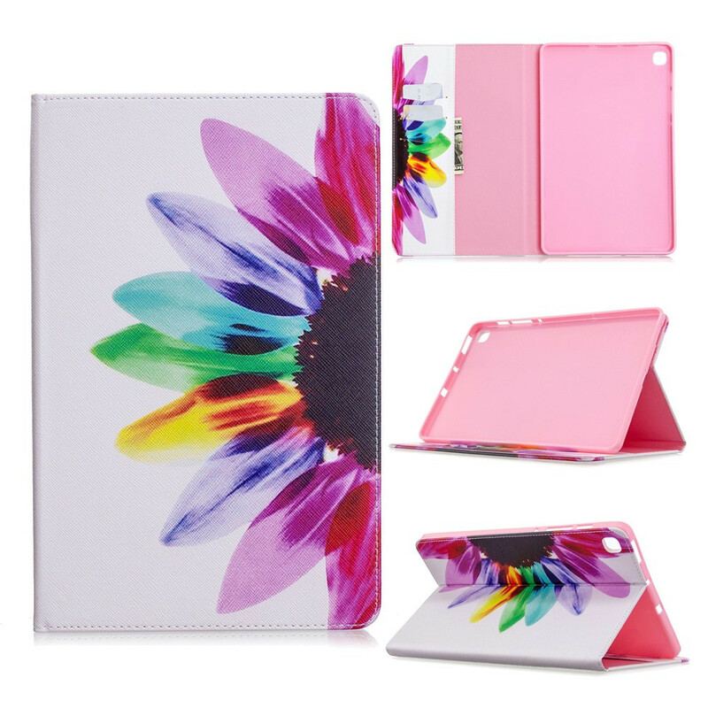 Capa Para Samsung Galaxy Tab S6 Lite Flor Aquarela