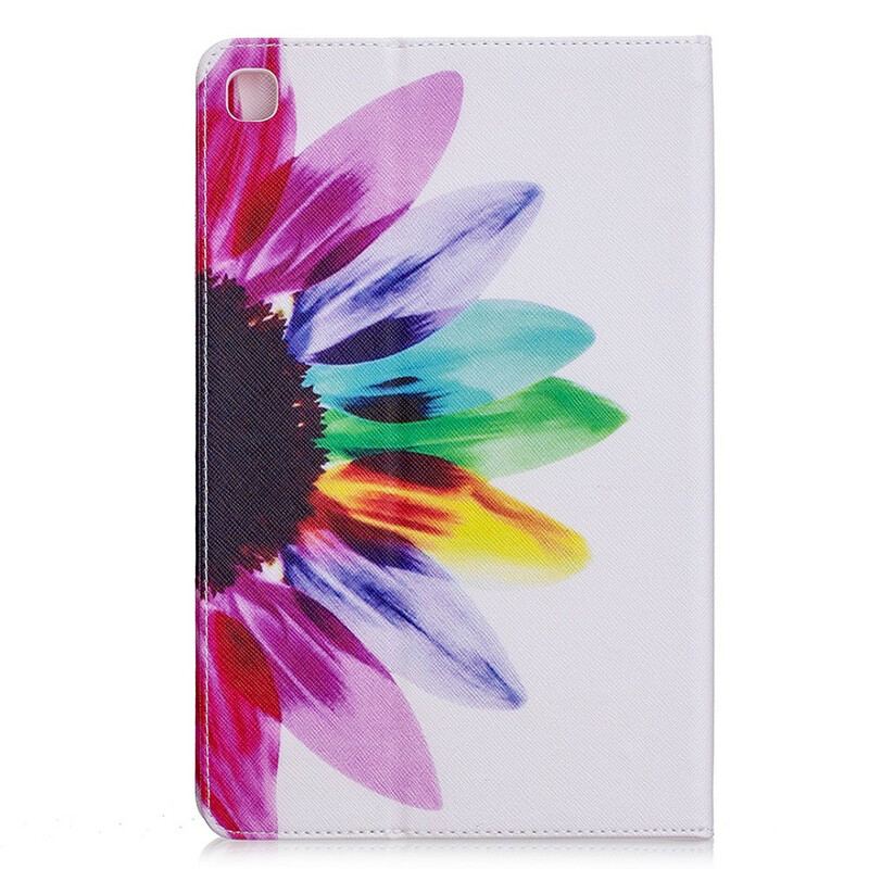 Capa Para Samsung Galaxy Tab S6 Lite Flor Aquarela