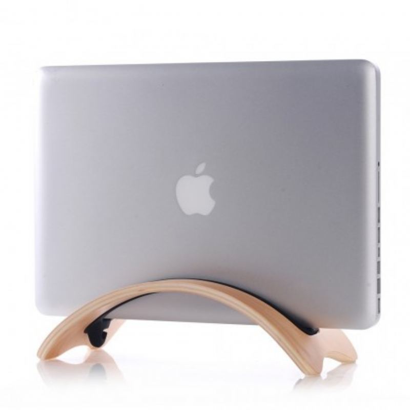 Suporte Bookarc De Madeira Natural Para Macbook