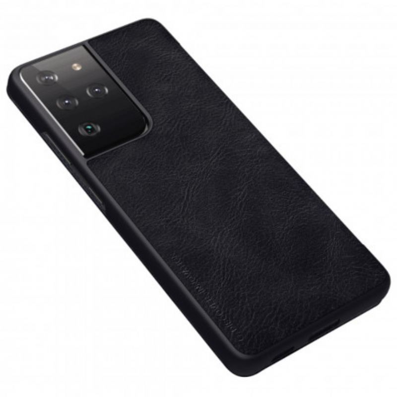 Capa De Celular Para Samsung Galaxy S21 Ultra 5G Flip Série Nillkin Qin