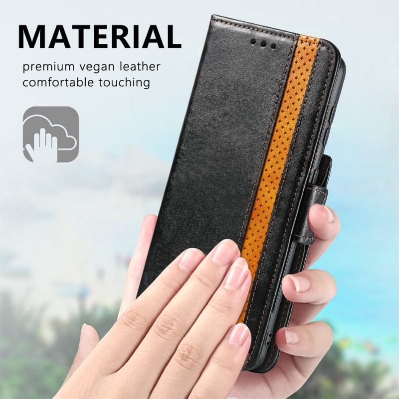 Capa Flip Para Samsung Galaxy S21 Ultra 5G Casene De Fecho Duplo Bicoloro