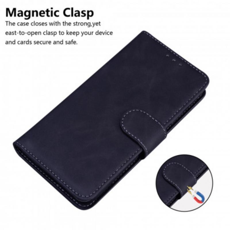 Capa Flip Para Samsung Galaxy S21 Ultra 5G Efeito Couro Monocromático