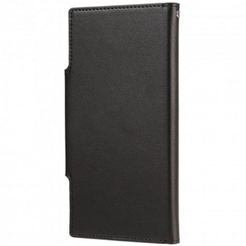 Capa Capa Flip Para Samsung Galaxy S21 Ultra 5G Fecho De Prata Destacável