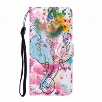 Capa Flip Para Samsung Galaxy S21 Ultra 5G Rei Elefante