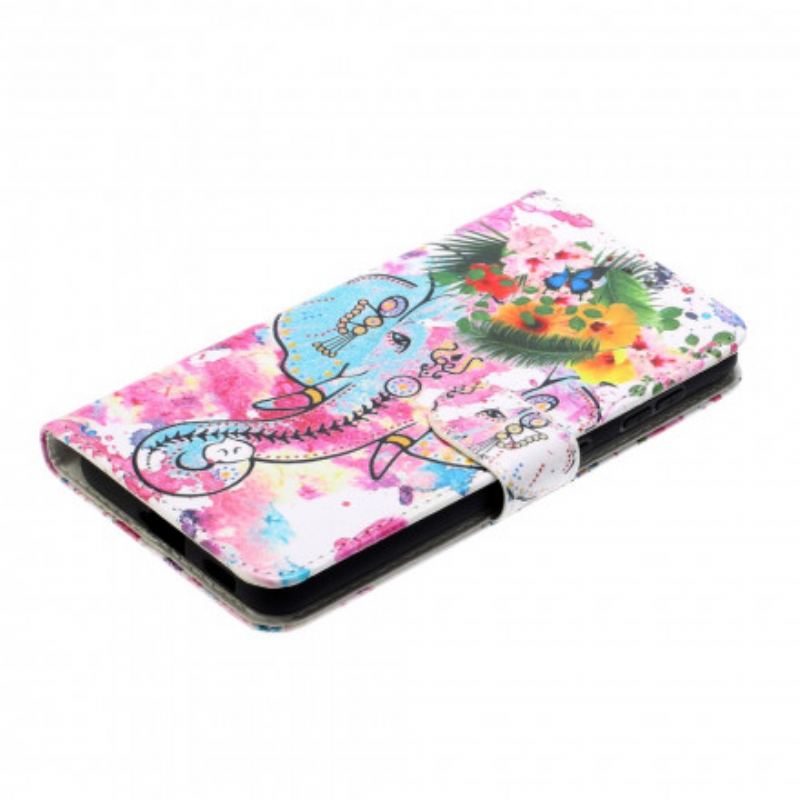 Capa Flip Para Samsung Galaxy S21 Ultra 5G Rei Elefante