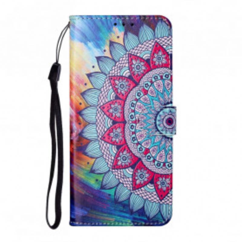 Capa Flip Para Samsung Galaxy S21 Ultra 5G Rei Mandala