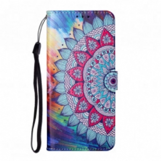 Capa Flip Para Samsung Galaxy S21 Ultra 5G Rei Mandala