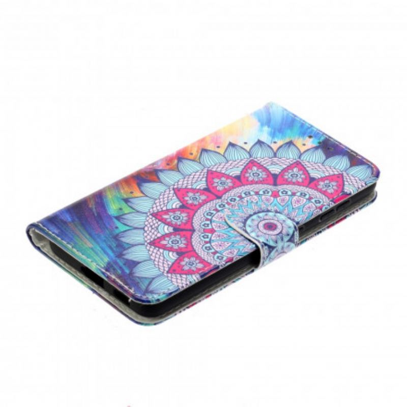 Capa Flip Para Samsung Galaxy S21 Ultra 5G Rei Mandala