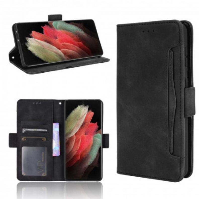 Capa Folio Para Samsung Galaxy S21 Ultra 5G Multi-card Premier Class