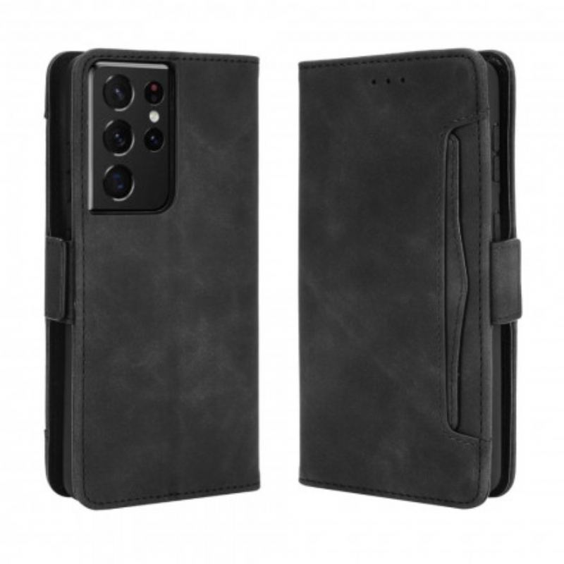 Capa Folio Para Samsung Galaxy S21 Ultra 5G Multi-card Premier Class