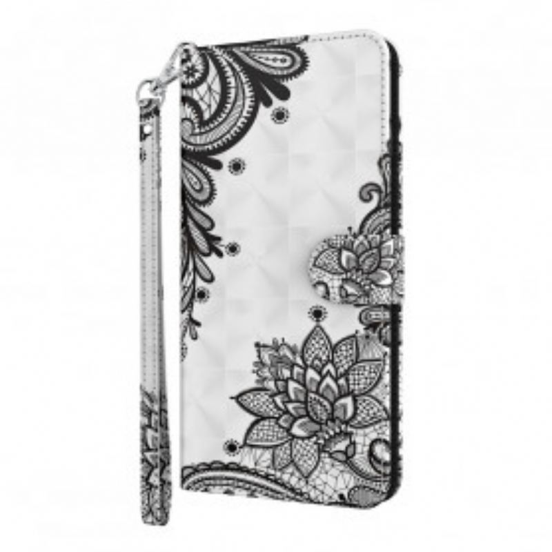 Capa Folio Para Samsung Galaxy S21 Ultra 5G Renda Chique