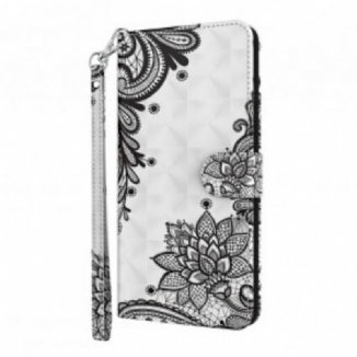 Capa Folio Para Samsung Galaxy S21 Ultra 5G Renda Chique