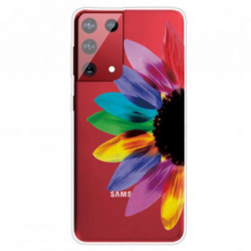 Capa Para Samsung Galaxy S21 Ultra 5G Flor Colorida