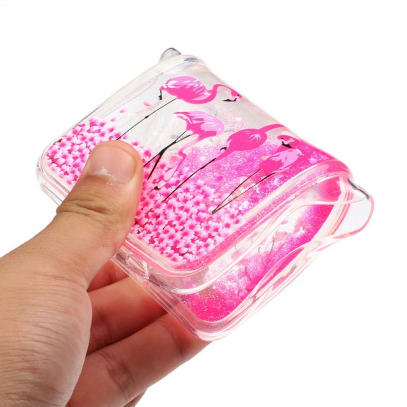 Capa Para Samsung Galaxy S21 Ultra 5G Lantejoulas Flamingo