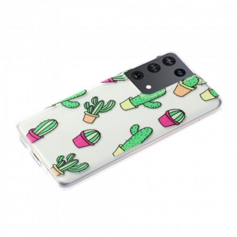 Capa Para Samsung Galaxy S21 Ultra 5G Mini Cactos