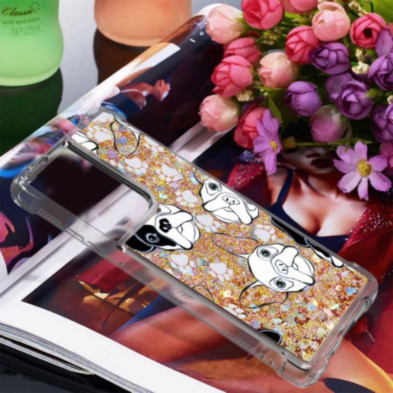 Capa Para Samsung Galaxy S21 Ultra 5G Mr Dog Lantejoulas