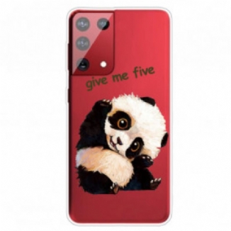 Capa Para Samsung Galaxy S21 Ultra 5G Panda Me Dê Cinco