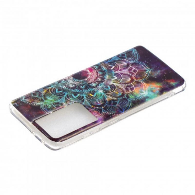 Capa Para Samsung Galaxy S21 Ultra 5G Série Floral Fluorescente