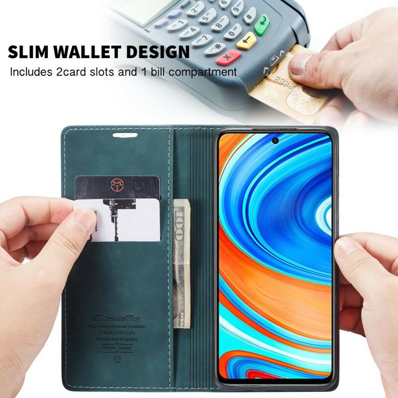 Capa De Celular Para Xiaomi Redmi Note 9S / 9 Pro Flip Caseme Couro Sintético