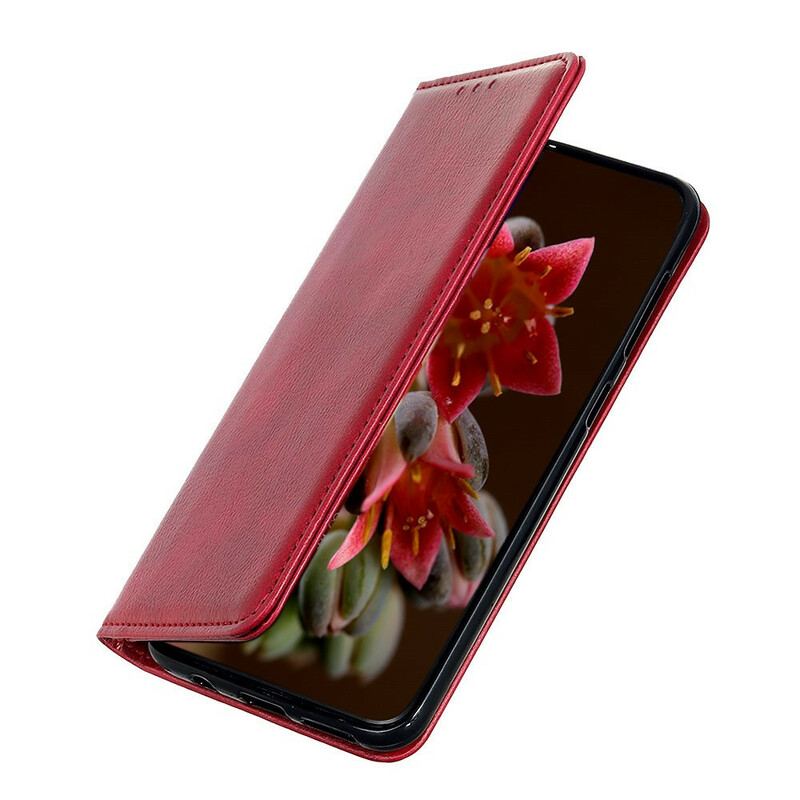 Capa De Celular Para Xiaomi Redmi Note 9S / 9 Pro Flip Couro Rachado Elegância