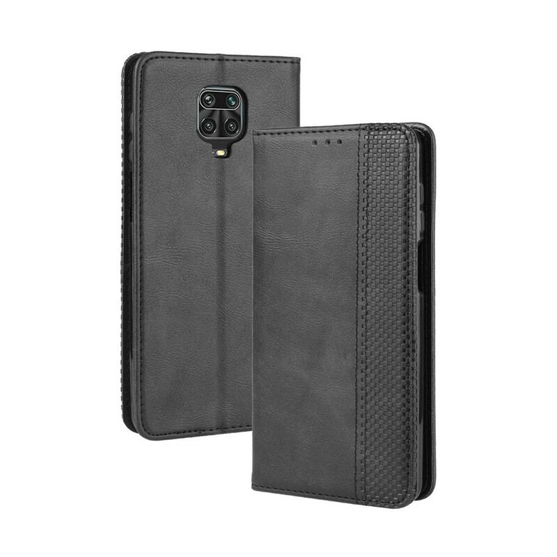 Capa De Celular Para Xiaomi Redmi Note 9S / 9 Pro Flip Efeito Couro Vintage Estilizado