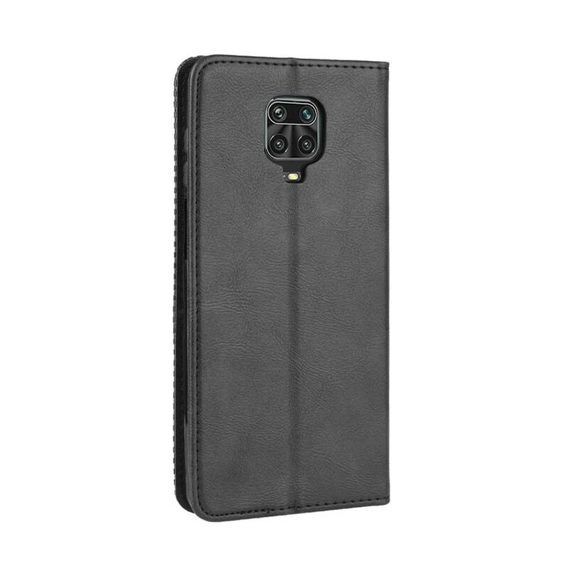 Capa De Celular Para Xiaomi Redmi Note 9S / 9 Pro Flip Efeito Couro Vintage Estilizado