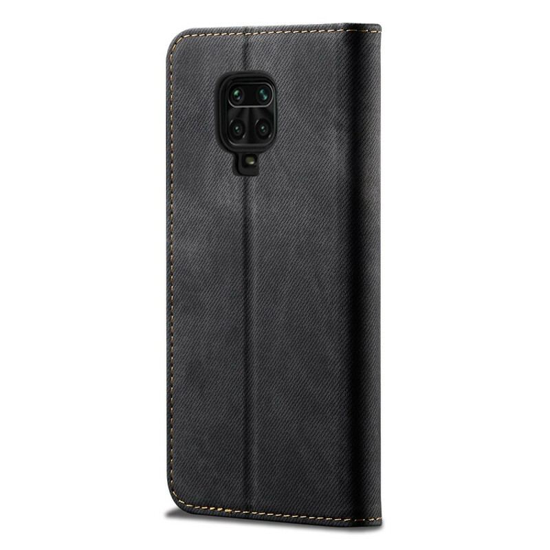 Capa De Celular Para Xiaomi Redmi Note 9S / 9 Pro Flip Tecido Jeans