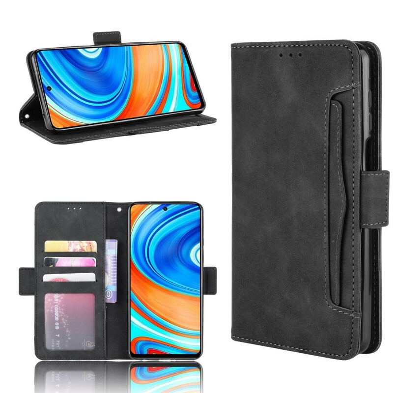 Capa De Couro Para Xiaomi Redmi Note 9S / 9 Pro Cartões Múltiplos