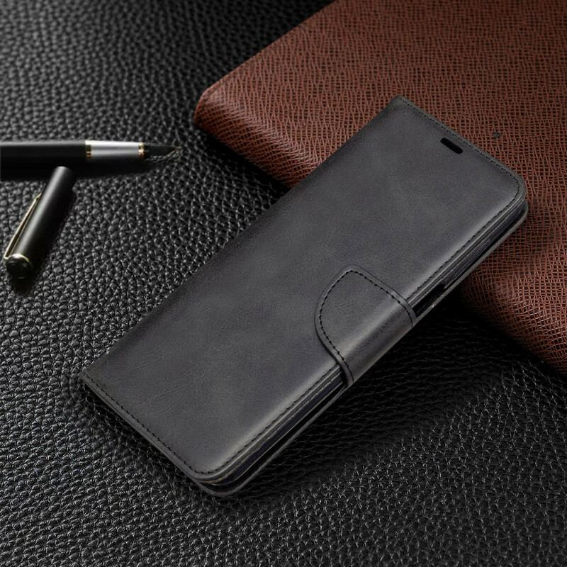 Capa De Couro Para Xiaomi Redmi Note 9S / 9 Pro De Cordão Estilo De Couro Com Tiras