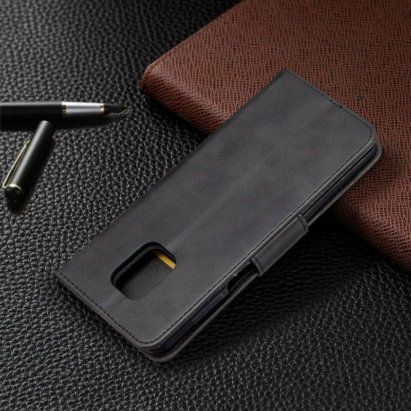 Capa De Couro Para Xiaomi Redmi Note 9S / 9 Pro De Cordão Estilo De Couro Com Tiras