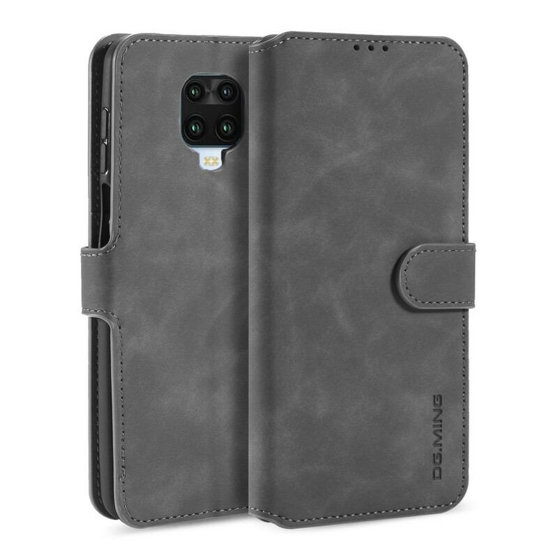 Capa De Couro Para Xiaomi Redmi Note 9S / 9 Pro Dg.ming Retro