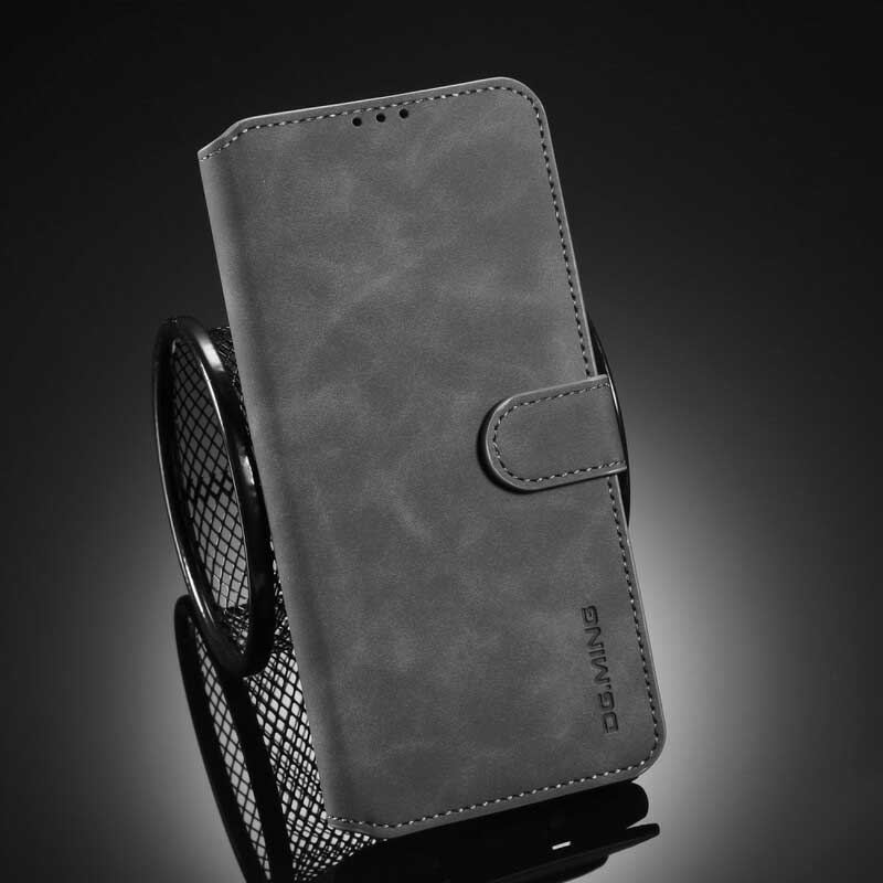 Capa De Couro Para Xiaomi Redmi Note 9S / 9 Pro Dg.ming Retro