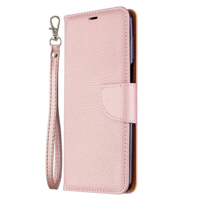 Capa De Couro Para Xiaomi Redmi Note 9S / 9 Pro Efeito Couro Lichia