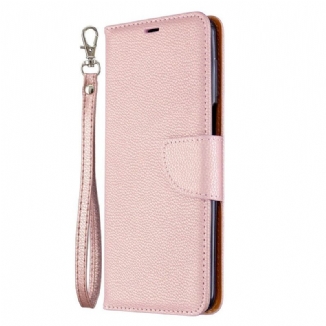 Capa De Couro Para Xiaomi Redmi Note 9S / 9 Pro Efeito Couro Lichia