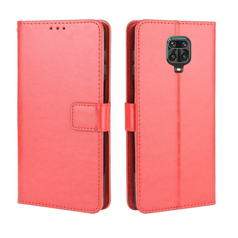 Capa De Couro Para Xiaomi Redmi Note 9S / 9 Pro Couro Falso Chamativo