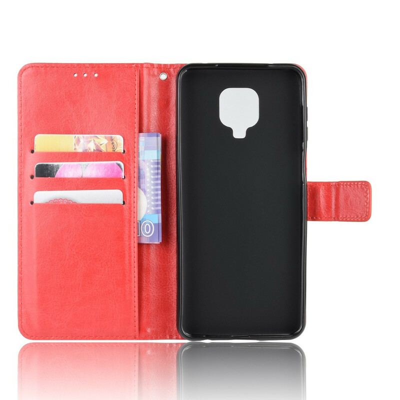 Capa De Couro Para Xiaomi Redmi Note 9S / 9 Pro Couro Falso Chamativo