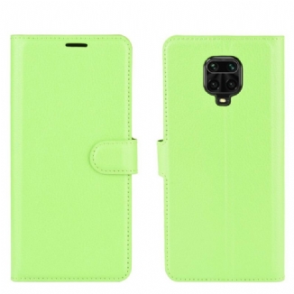 Capa De Couro Para Xiaomi Redmi Note 9S / 9 Pro Couro Falso Clássico