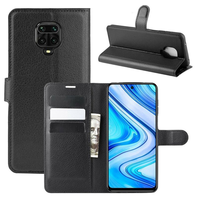 Capa De Couro Para Xiaomi Redmi Note 9S / 9 Pro Couro Falso Clássico