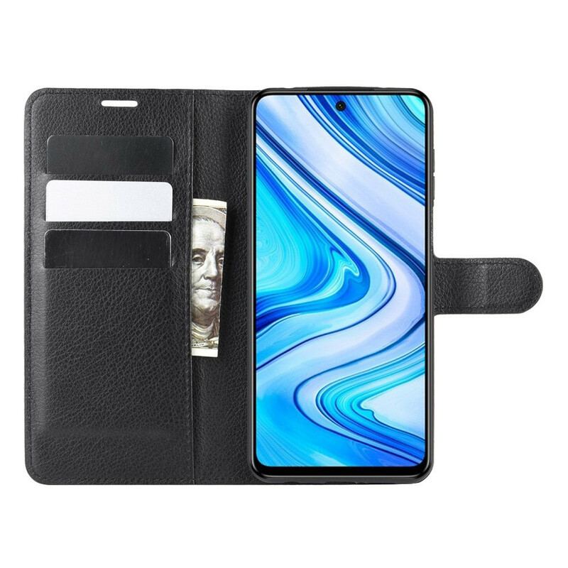 Capa De Couro Para Xiaomi Redmi Note 9S / 9 Pro Couro Falso Clássico