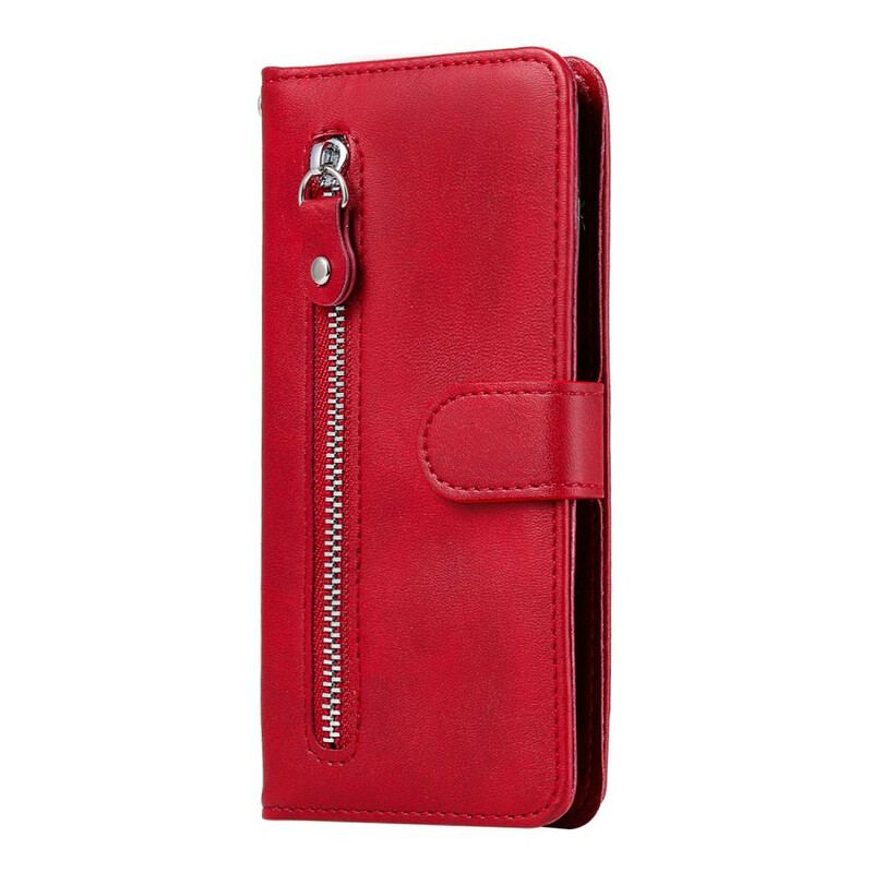 Capa Em Pele Para Xiaomi Redmi Note 9S / 9 Pro Carteira