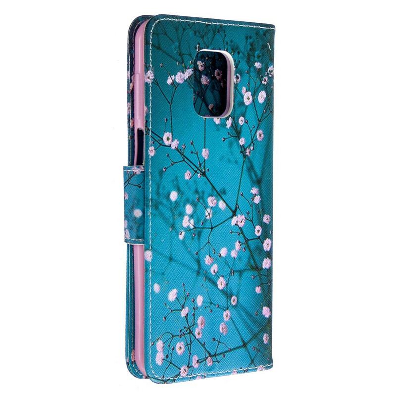 Capa Flip Para Xiaomi Redmi Note 9S / 9 Pro Árvore Florida