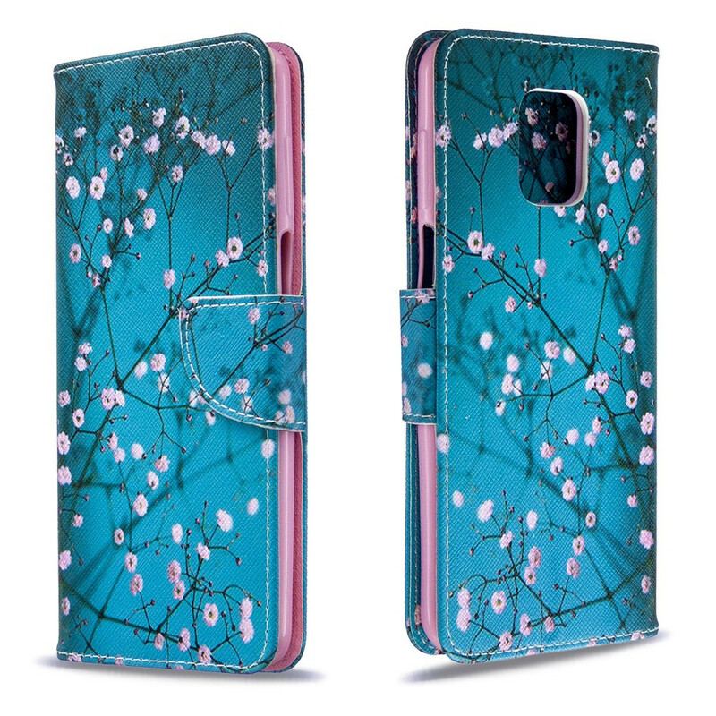 Capa Flip Para Xiaomi Redmi Note 9S / 9 Pro Árvore Florida