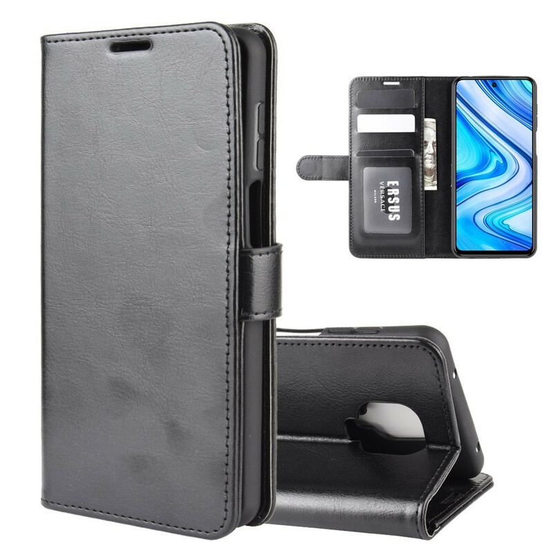 Capa Flip Para Xiaomi Redmi Note 9S / 9 Pro Efeito Couro Clássico