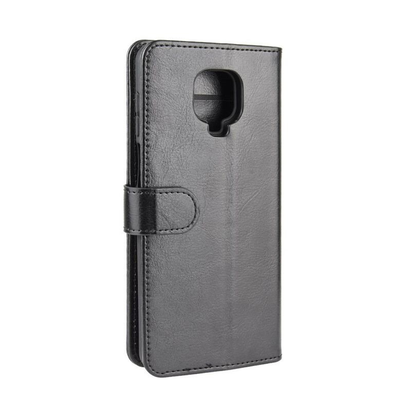 Capa Flip Para Xiaomi Redmi Note 9S / 9 Pro Efeito Couro Clássico