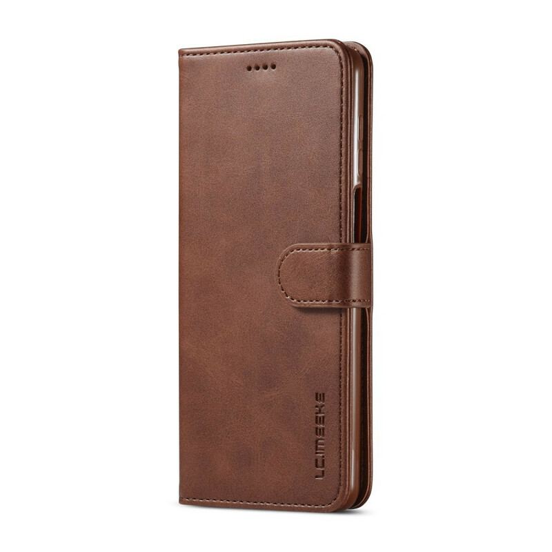 Capa Flip Para Xiaomi Redmi Note 9S / 9 Pro Lc.imeeke Efeito Couro