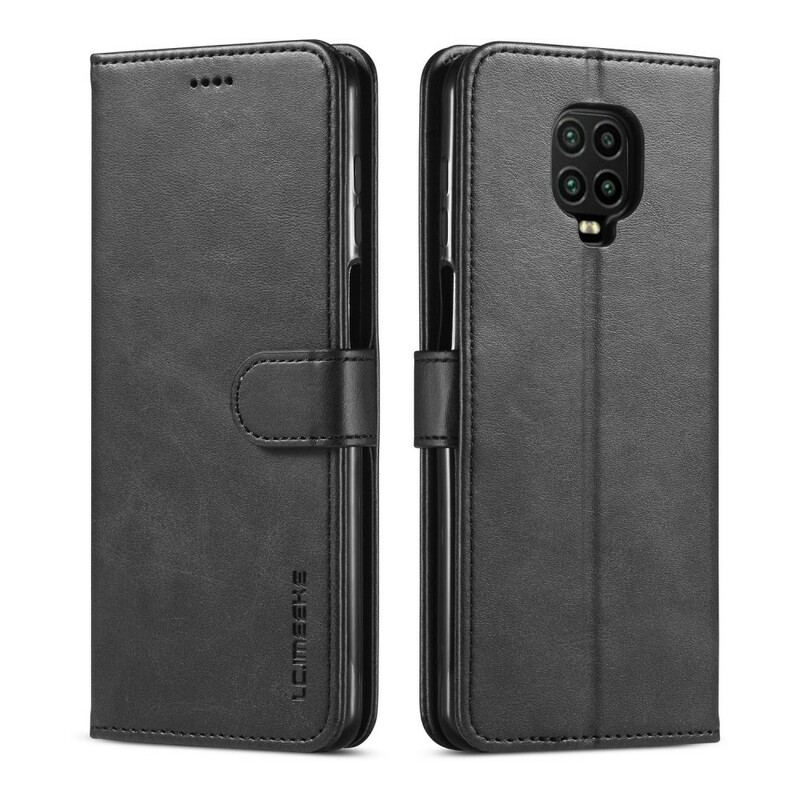 Capa Flip Para Xiaomi Redmi Note 9S / 9 Pro Lc.imeeke Efeito Couro