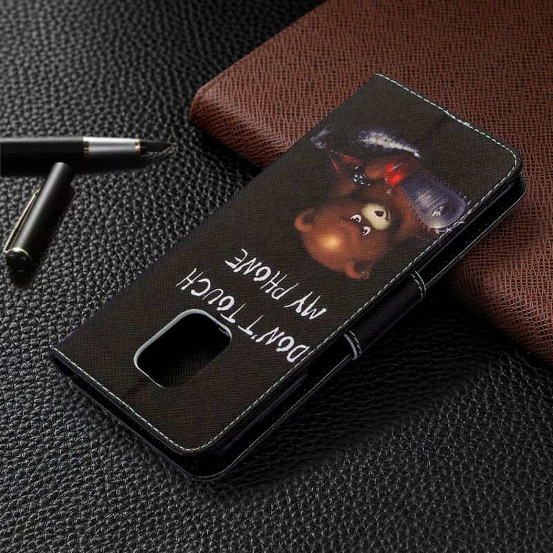 Capa Flip Para Xiaomi Redmi Note 9S / 9 Pro Urso Perigoso