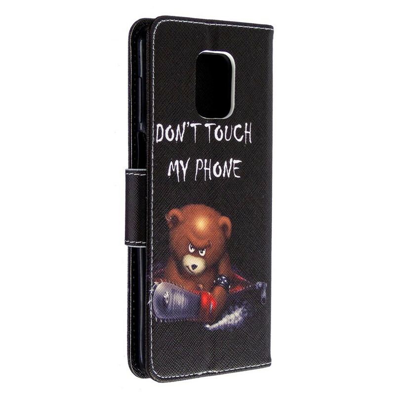 Capa Flip Para Xiaomi Redmi Note 9S / 9 Pro Urso Perigoso