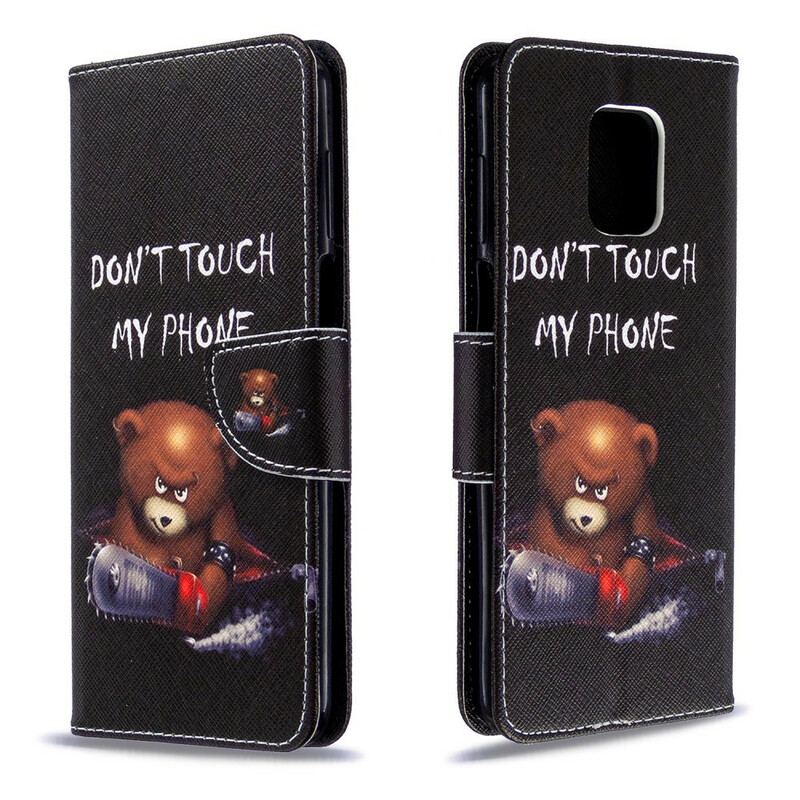 Capa Flip Para Xiaomi Redmi Note 9S / 9 Pro Urso Perigoso