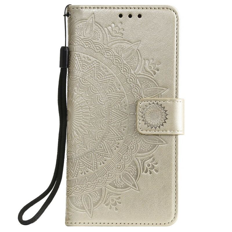 Capa Folio Para Xiaomi Redmi Note 9S / 9 Pro Mandala Do Sol